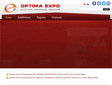 Tablet Screenshot of optimaexpo.ru